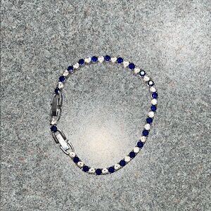 Swarovski Blue and Silver Bracelet